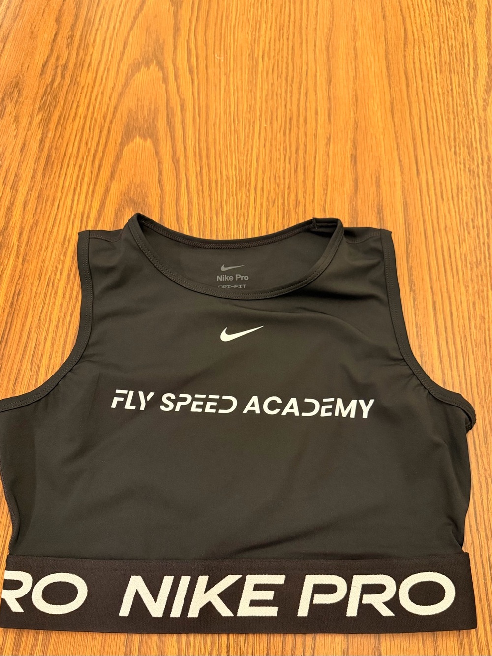 Nike Black Fly Speed Academy Crop Tank